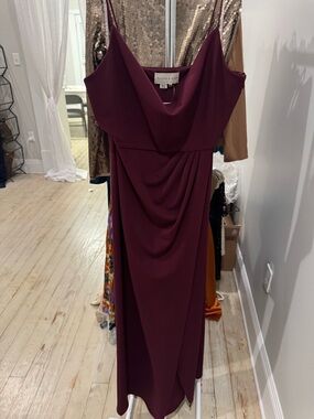 Sachin + Babi NWT Burgundy Cowl Neck Evening Dress SIZE 10